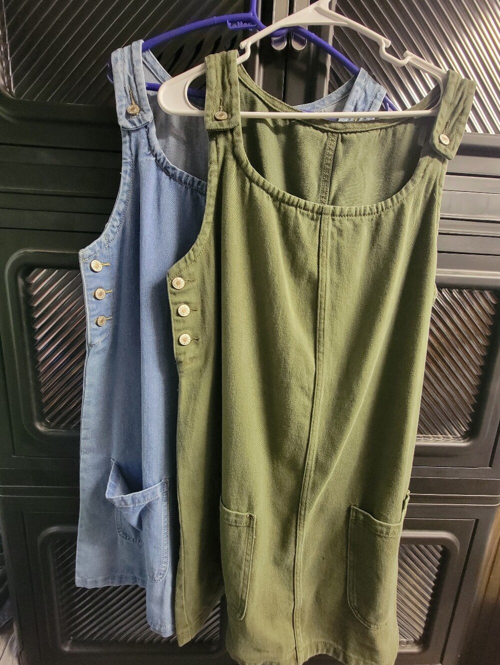 2 Women’s Casual Utility Denim Pinafore Dressed